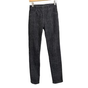 Femi Made in Italy Leopard Gray Jegging Pull On Pants Size 40